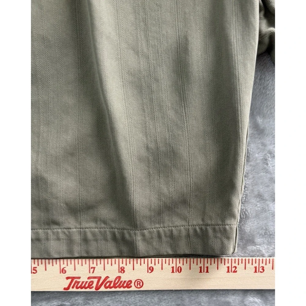 Tommy Bahama Men's Silk Blend Pleated Shorts Olive Green Size 42